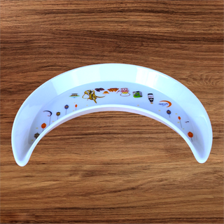 Moon Shaped Ramadan ceramic plate tray fruit cake plate decoration ramadan plates tray moon