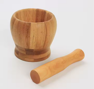 Natural Bamboo Mortar and Pestle