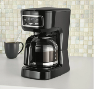 Mainstays CM1449-UL Black 12-Cup Programmable Drip Coffee Maker