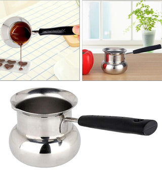 Milk Warmer Butter Pot Stainless Steel Coffee Turkish Coffee Pot(1080ml)