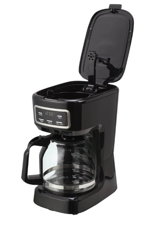 Mainstays CM1449-UL Black 12-Cup Programmable Drip Coffee Maker