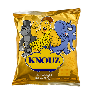 KNOUZ Snacks with Cheeses بطعم الجبنه كنوز