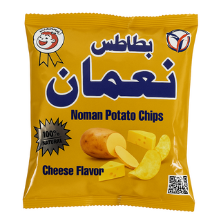 Noman Potato chips( cheese Flavor ) بطاطس نعمان بنكه الجبنه