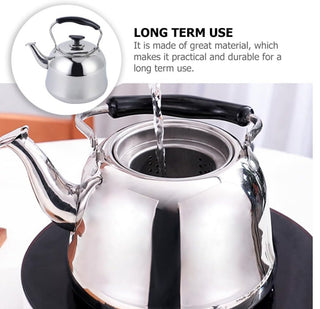 Tea Kettle Water Kettle Stove Top Stainless Steel Whistling Tea Kettle 1.5L Hot Water Fast to Boil with Handle for Boiling Water Coffee Milk Teapot