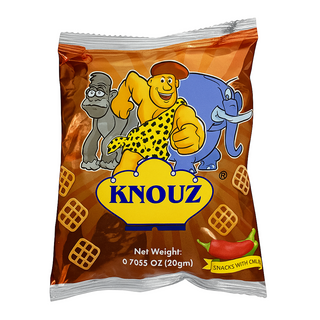 KNOUZ Snacks with Chilli  كنوز