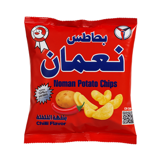 Noman Potato chips  بطاطيس نعمان بنكه الفلفل الحار