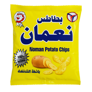 Noman Potato chips( salt flavor ) بطاطس نعمان بنكه الملح