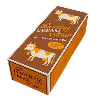 🍬 Luxury Cream Fudge 500g – حلوى الكراميل بالقشطة الفاخرة