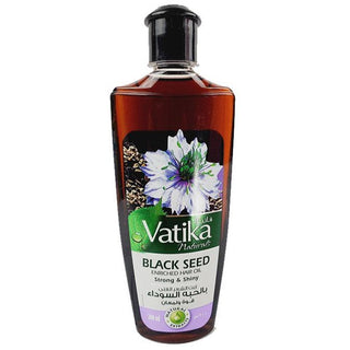 Vatika Black Seed  Hair Oil strong & shiny  - 200 mi - فاتيكا زيت الشعر  با الحبه السوداء قوه ولمعان